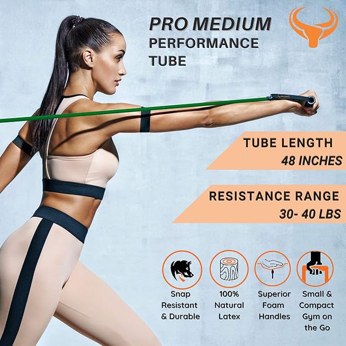 Bulmarc ProMedium Resistance Tube – Home & Gym Training