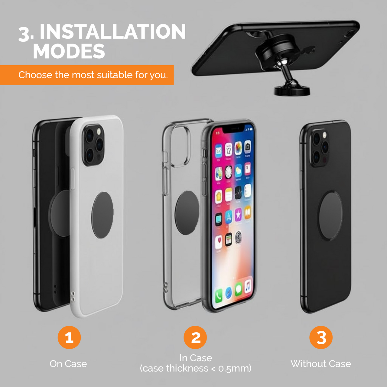 Bulmarc CamBuddy – Compact Magnetic Mount for Gym, Car, Home & Travel