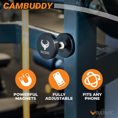 Bulmarc CamBuddy – Compact Magnetic Mount for Gym, Car, Home & Travel