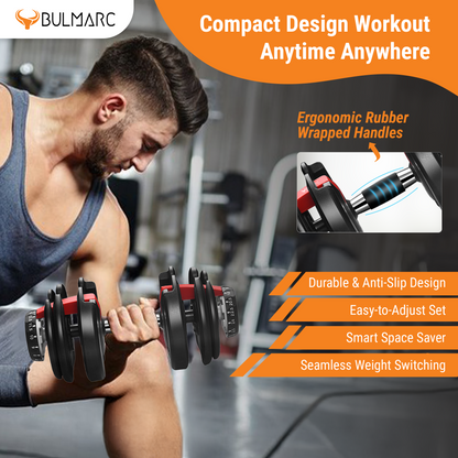 Adjustable dumbbell ( 2.5kg to 24kg )