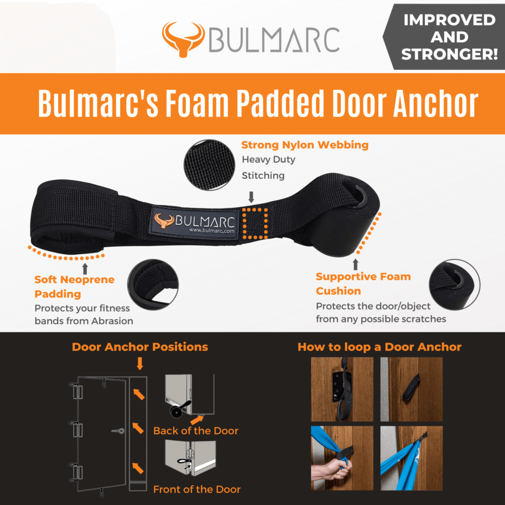 3 Pull Up Bands with  Door Anchor